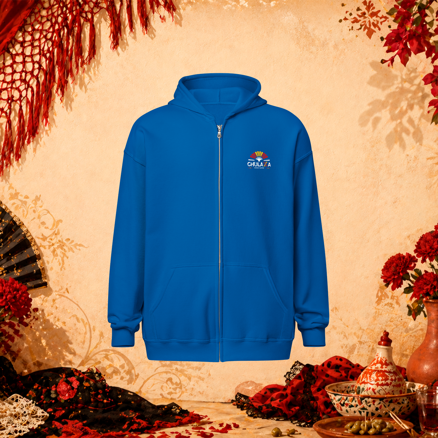 Sudadera con capucha y cremallera «Barbieri»