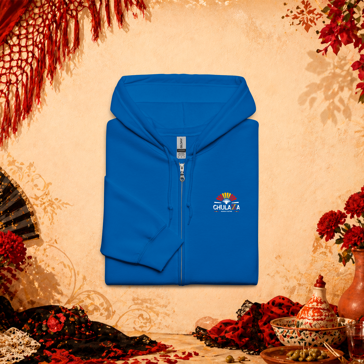 Sudadera con capucha y cremallera «Barbieri»