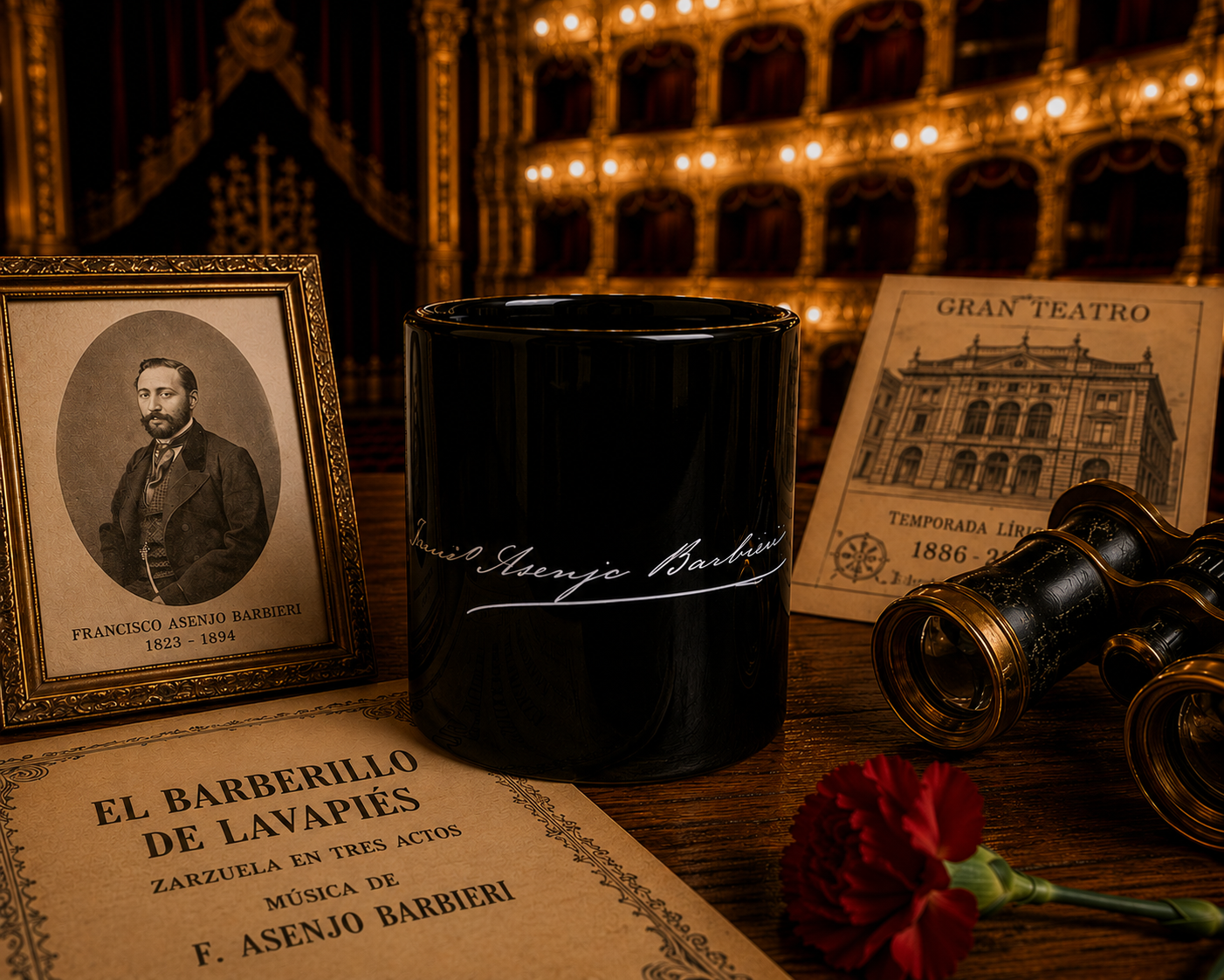 Taza «Barbieri» - Negro