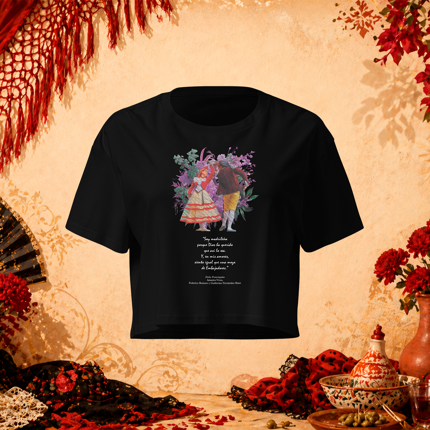Crop top «Madrileña»