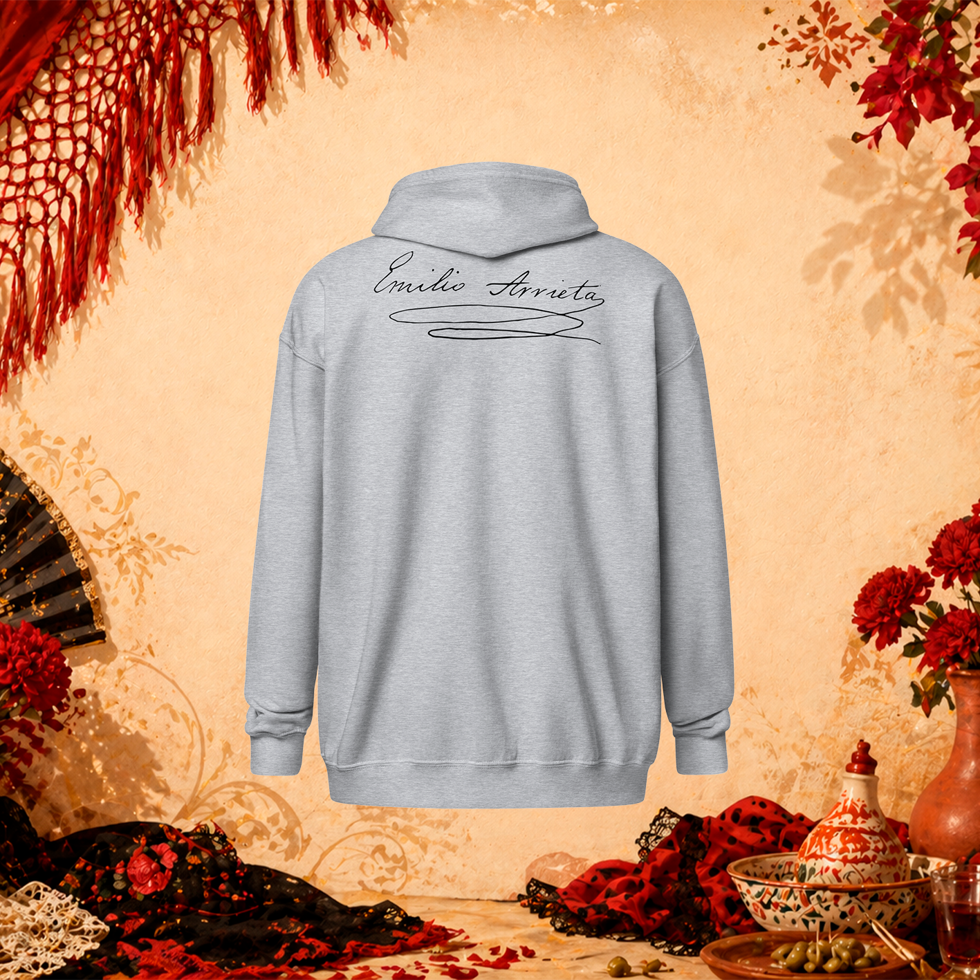 Sudadera con capucha y cremallera «Arrieta»