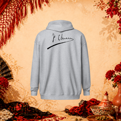 Sudadera con capucha y cremallera «Chueca»