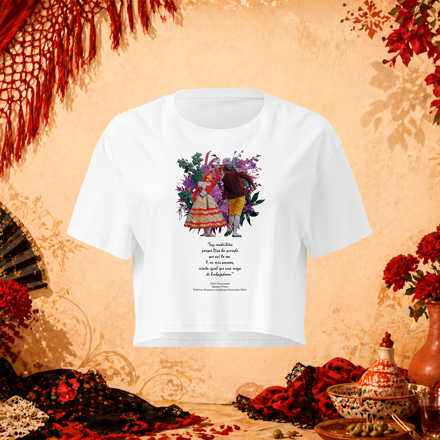 Crop top «Madrileña»